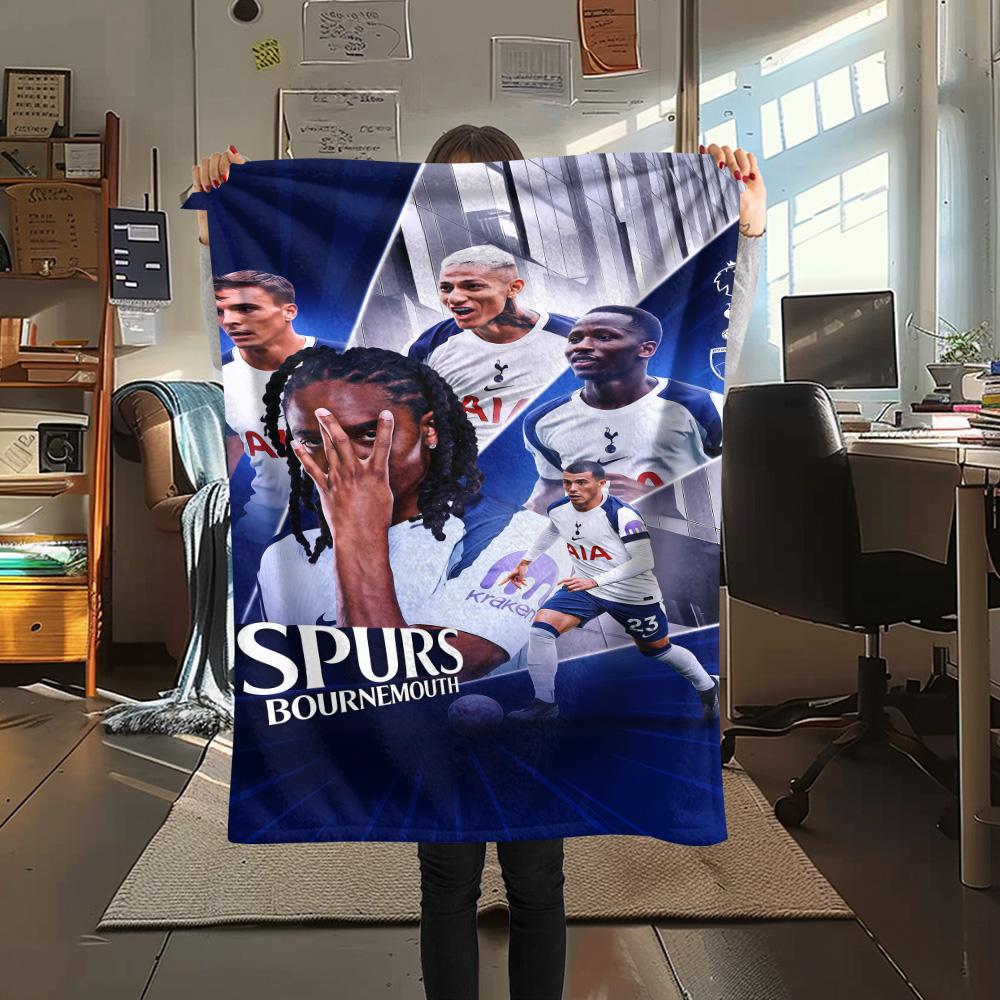 

The Spurs team Print FlAannel Blanket, High quality Comfortable for All Seasons, Home Decor, Warmth and Comfort 80cm x 120cm