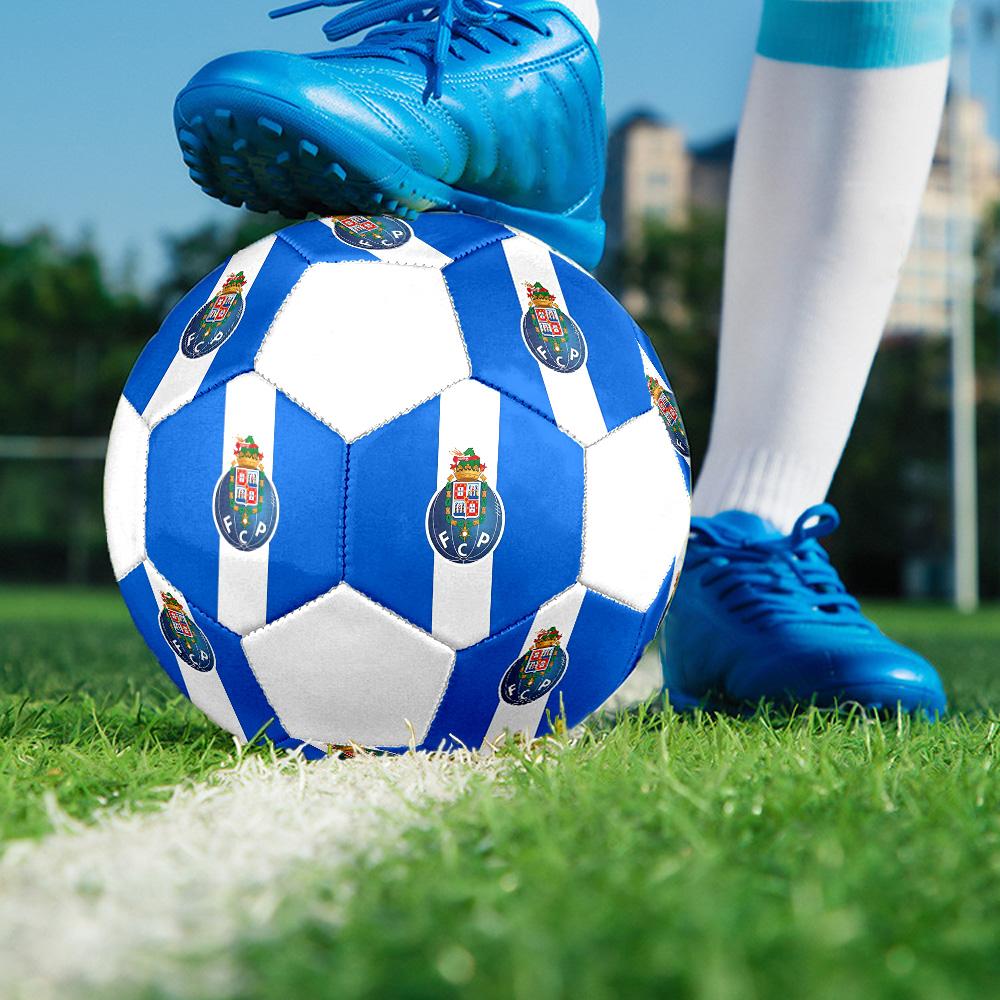 1PC FCP Logo Size 5 Soccer Ball PrahaIndoor Soccer Ball Colorful All Ages Machine Stitched PVC Competition Ready Durable High-Bounce