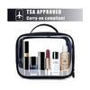Travel Makeup Organizer Pvc Sealed Cosmetic Bag With Wall Mount For Toiletries And Accessories