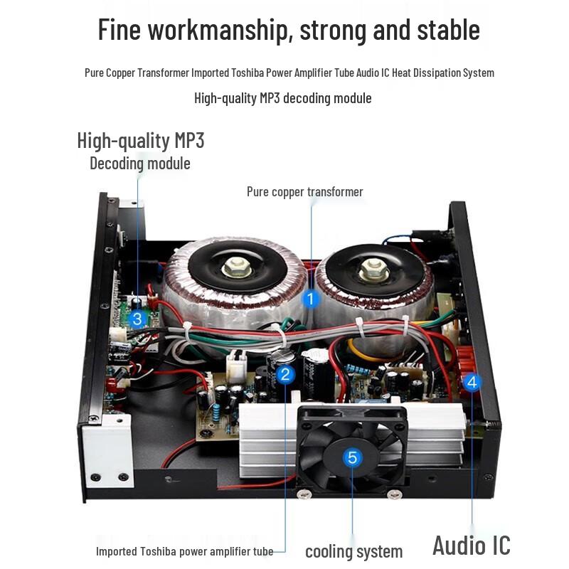 JBL PA-650DU 650W Bluetooth PA Zone Amplifier
