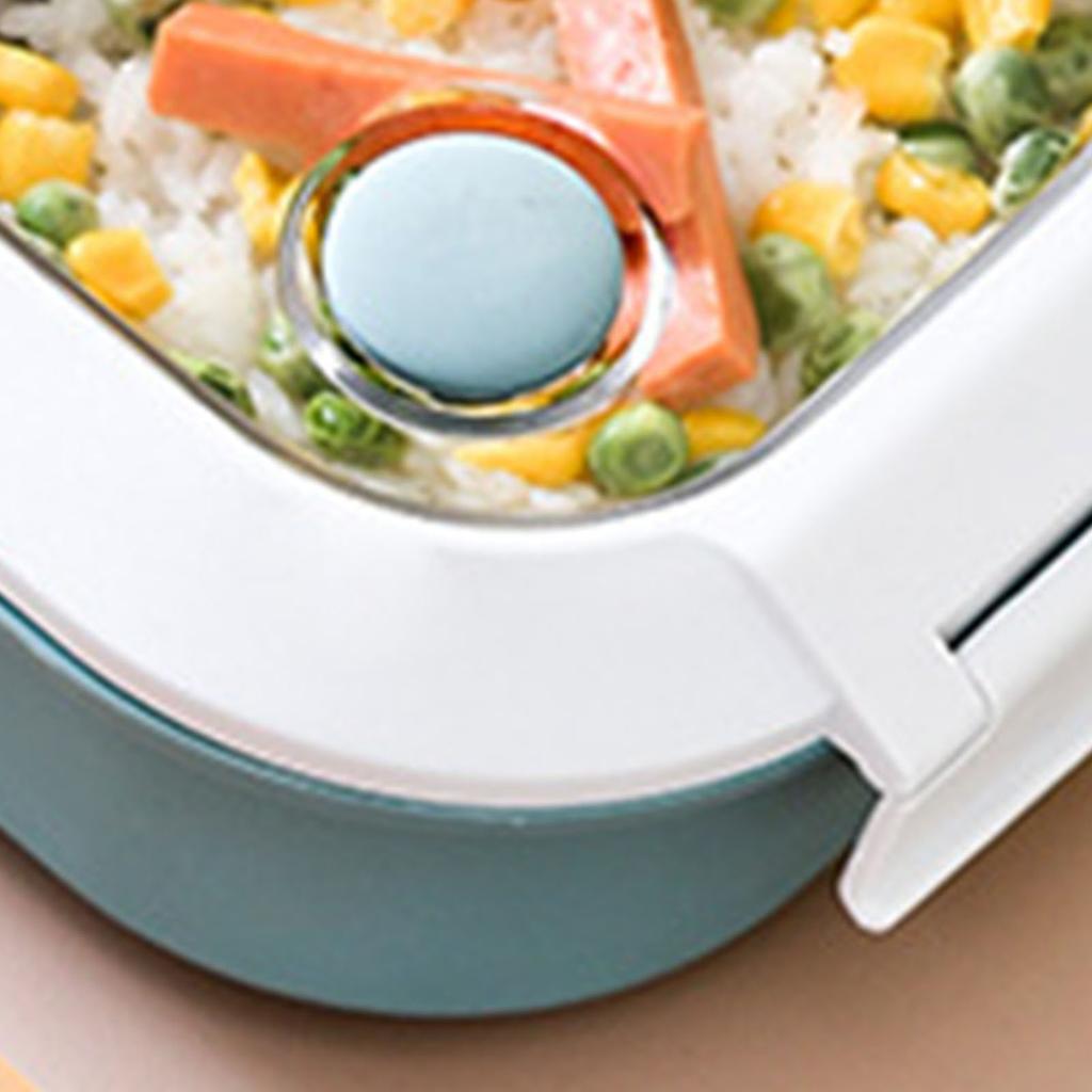 Lunch Box Stainless Steel Insulation Leakproof Cute Design Portable Bento Box for School Office Blue