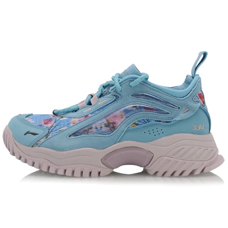 

Gilr x Li Ning Bad Five Cushioning Low top Running Shoes Women s Milk White Blue AGLP146-2 39