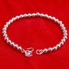 Fashion 925  Silver Bracelets For Women Vintage Designer Round Beads Adjustable Chain Bracelet Party Wedding Jewelry