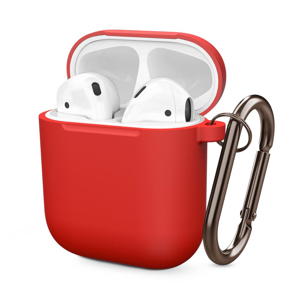 Silicone Cases For Airpods 1st 2nd Luxury Wireless Earphones Protective Cover Anti-drop Housing with Hook Headphone Accessories