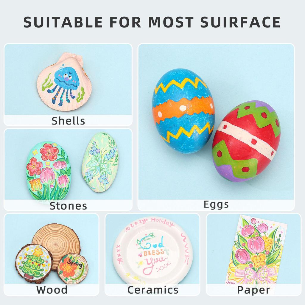 Blue Fruit 240-Color Acrylic Marker Pen Set with Soft Head for Student Graffiti and Art