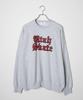 WEGO Heavyweight Old English Pullover Long Sleeve Size Gray Sonata Top, Unisex, Men's, M,