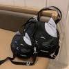 College Style Nylon Prints Cat Messenger Bag Canvas Crossbody Bag Simple Handbag  Travel