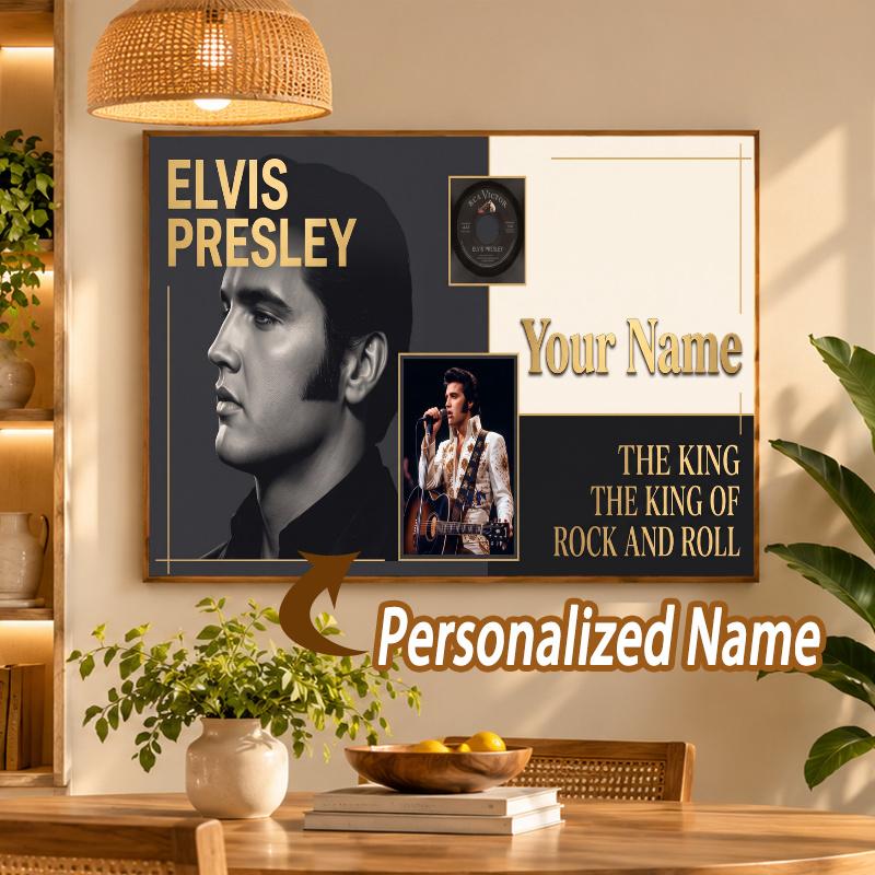 Custom Name Elvis Presley 5D Diamond Painting Personalized Full Drill Diamond Art Kit Gift