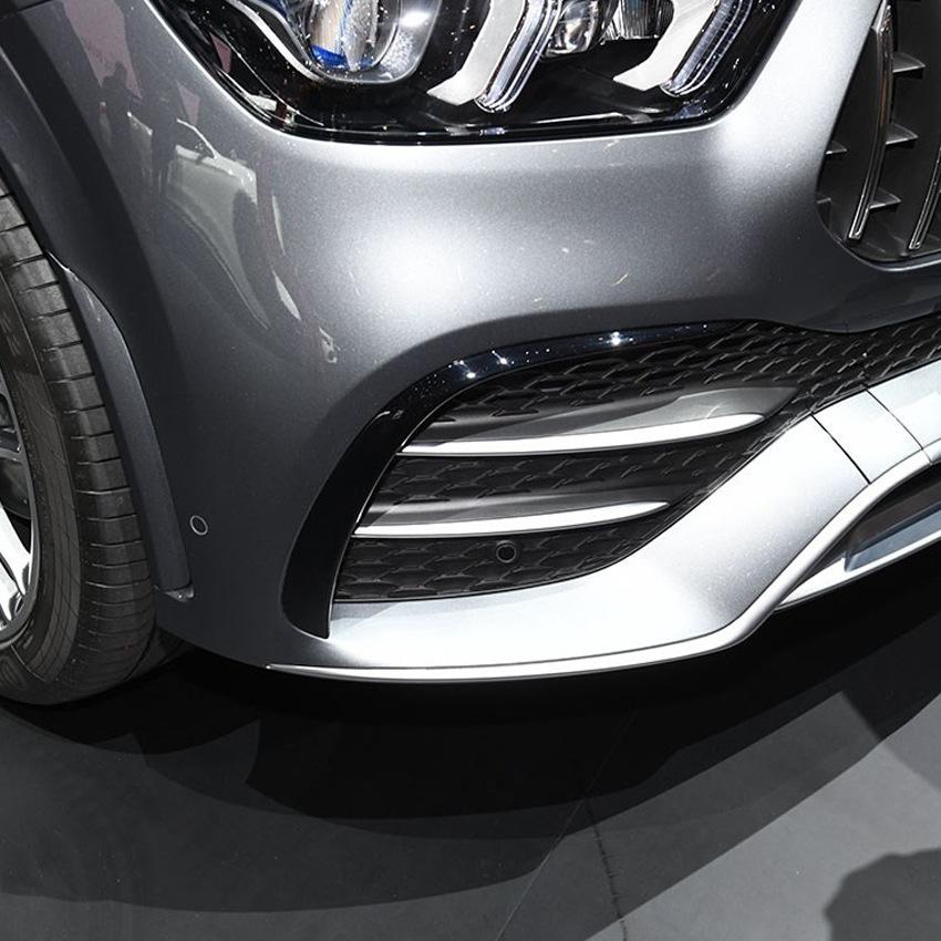 For Mercedes-Benz GLE-class W167 GLE350 AMG 2019-2023 Front Bumper Splitter Fog Lamp Grill Spoiler Cover Air Vent Wind Knife