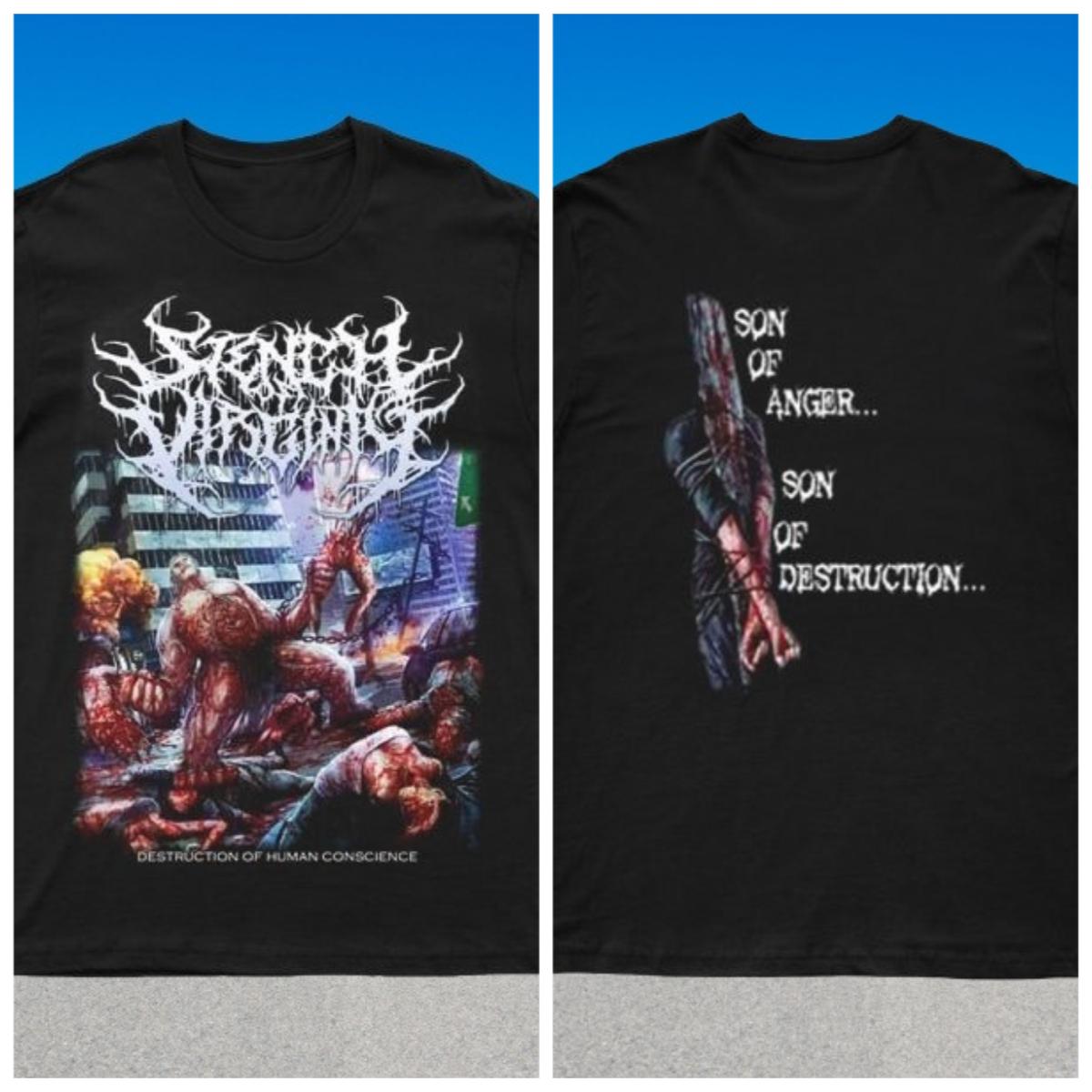 

2025 New Destruction of Human Conscience Printed Unisex Street Fashion Trendy Short Sleeves Made of Pure Cotton Round 4XL