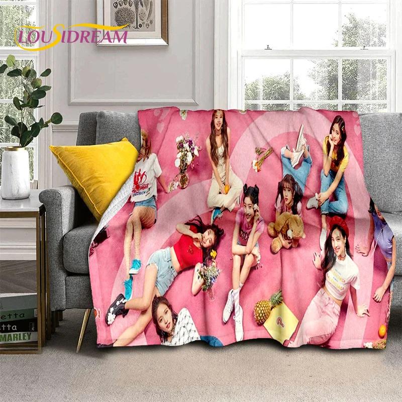 3D TWICE KPOP Korean Girl Group Momo Sana Soft Blanket,Flannel Blanket Throw Blanket for Living Room Bedroom Bed Sofa Picnic Kid