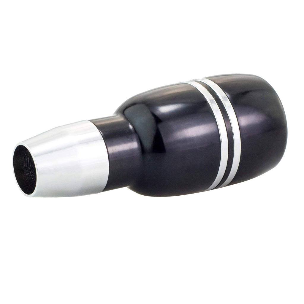 Bashineng Short Gear Stick Shift Push Button Car Shifter Car Universal Knob, Type, Alloy, Head, Automotive, Truck, Accessories, (Black)