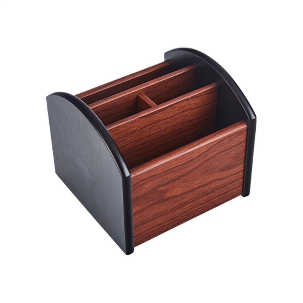 

Desktop Organizer Wooden Multi-Compartment Storage Pencil Holder Office Organization for Desk for Stationery Supplies Markers