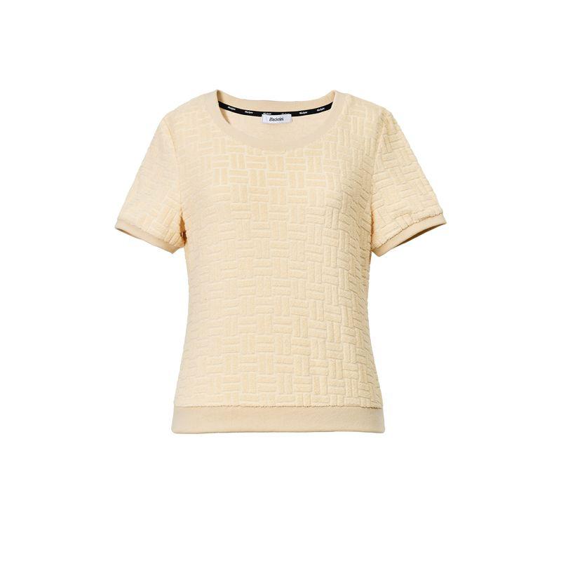 

Blacknini Leisure Luxury Set Italy Import SMI Luxury Brand 3D Texture Jacquard Knitting Sweatshirt Outwear/T-shirt Jacquard Knitting T-shirt (brand: SMI) L