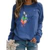 Women Casual Printing Long Sleeve Sweatshirt Pullover Shirts Top Blouse