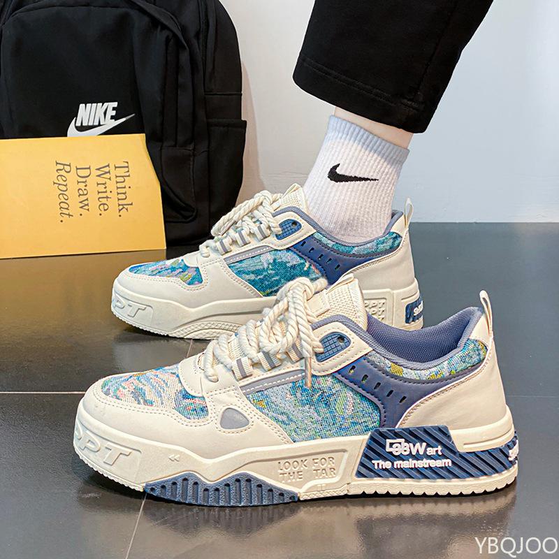 Spring and Autumn Trendy Men's Shoes New High End Design Luxury Sports and Leisure Vulcanized Flat Bottom Men's Board Shoes