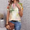 Summer Casual Trend 3D Printed Loose Fashion Fitting Pullover Women's T-shirt