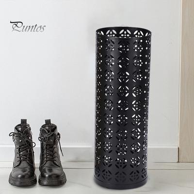 Schirmständer, rostfrei, korrosionsbeständig, kompaktes Design, ausgehöhlter freistehender runder Schirmhalter, Organizer-Behälter aus Metall