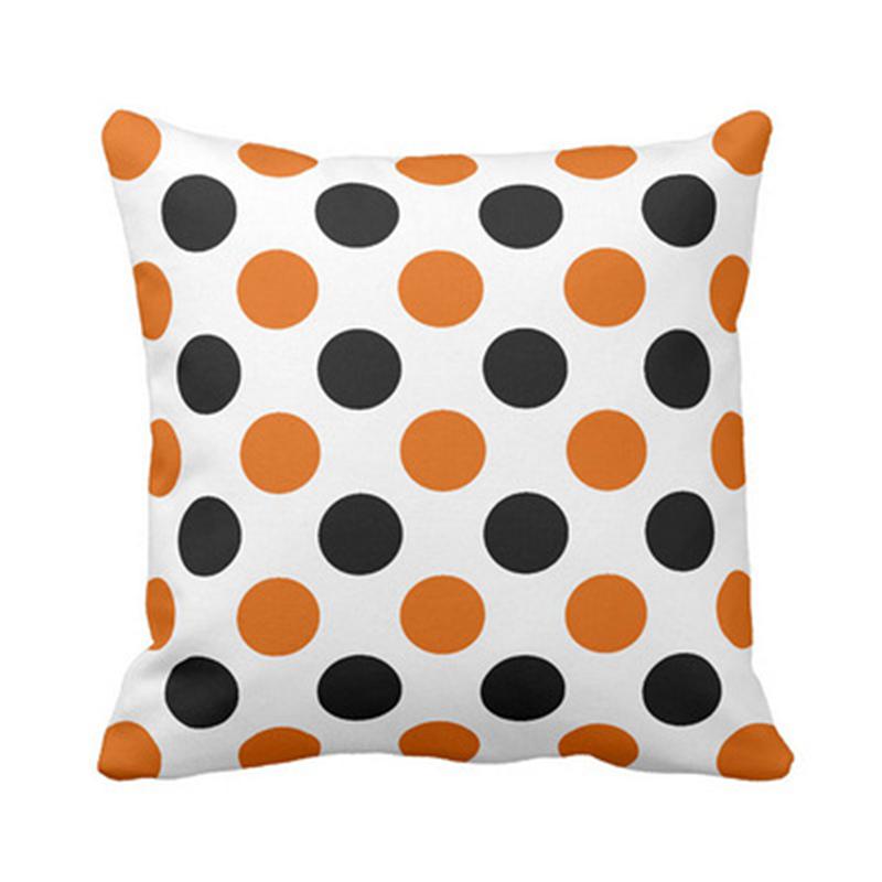 Halloween Theme Wizard Print Pattern Cushion Cover Home Living Room Sofa Decoration Square Polyester Pillow Pillow Cover