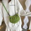 Cute Ugly Cute Frog Doll Messenger Bag Personalized Girl Heart Single Piece Messenger Bag Cartoon Plush Bag