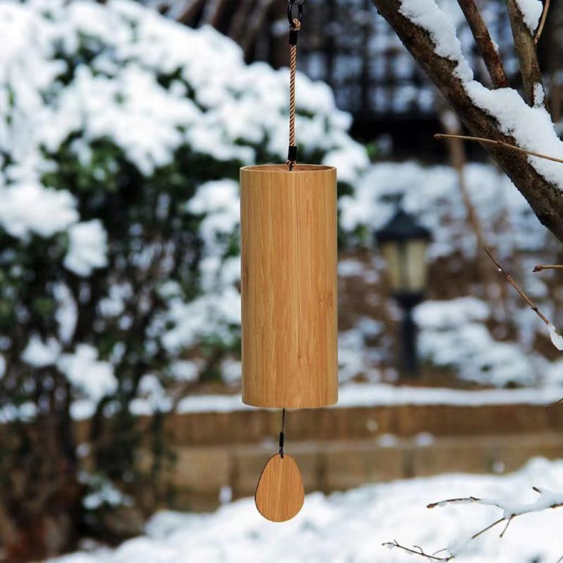Bamboo Wind Chime Windbell Chimes Craft For Outdoor Garden Decoration