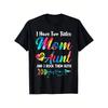 Mom And Aunt Tie Dye Graphic Tee Womens Family Love Print Casual Round Neck Tshirt