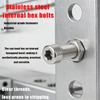 460pcs - M3 M4 M5 M6 Socket Head Cap Screws, Stainless Steel Socket Head Cap Screws, Nuts and Washers Set, for Home DIY Repairs.
