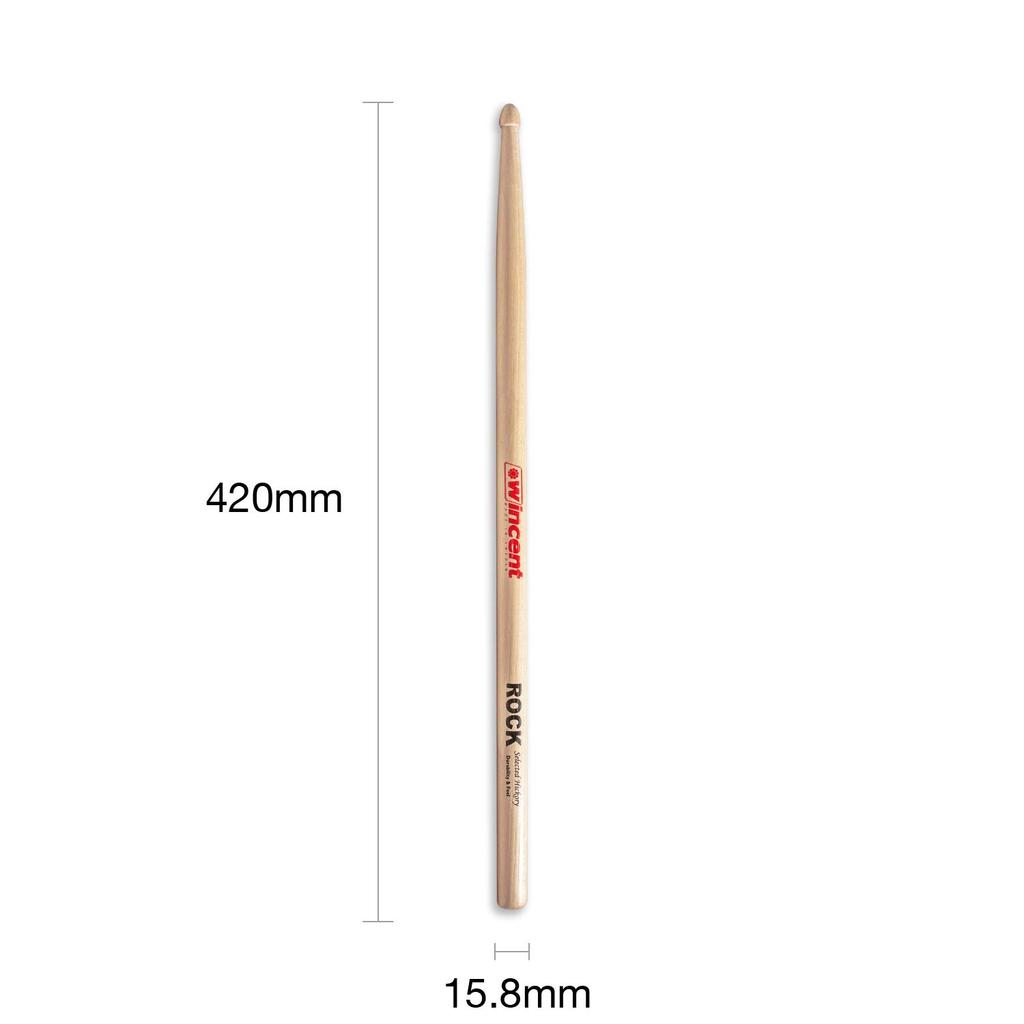 Wincent ROCK Drumsticks, Hickory, 420 x 15.8mm, W-ROCK