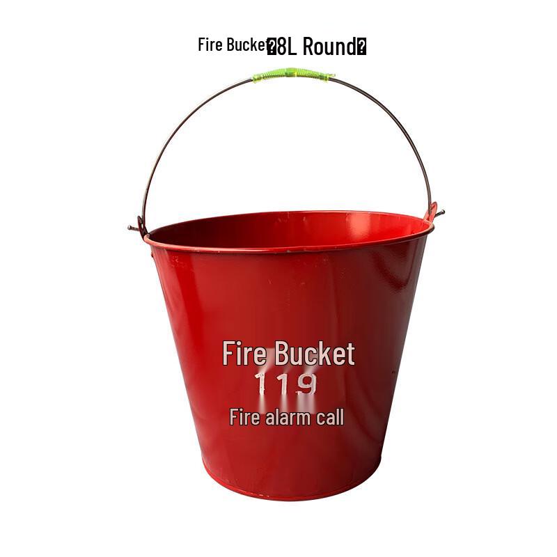 Stainless Steel Fire Sand Bucket 8L