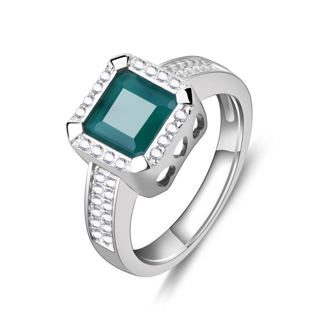 

Gb 2,2 карата натуральный иолит синий мистический кварц драгоценный камень винтажные кольца из стерлингового серебра 925 пробы ювелирные изделия для женщин 7