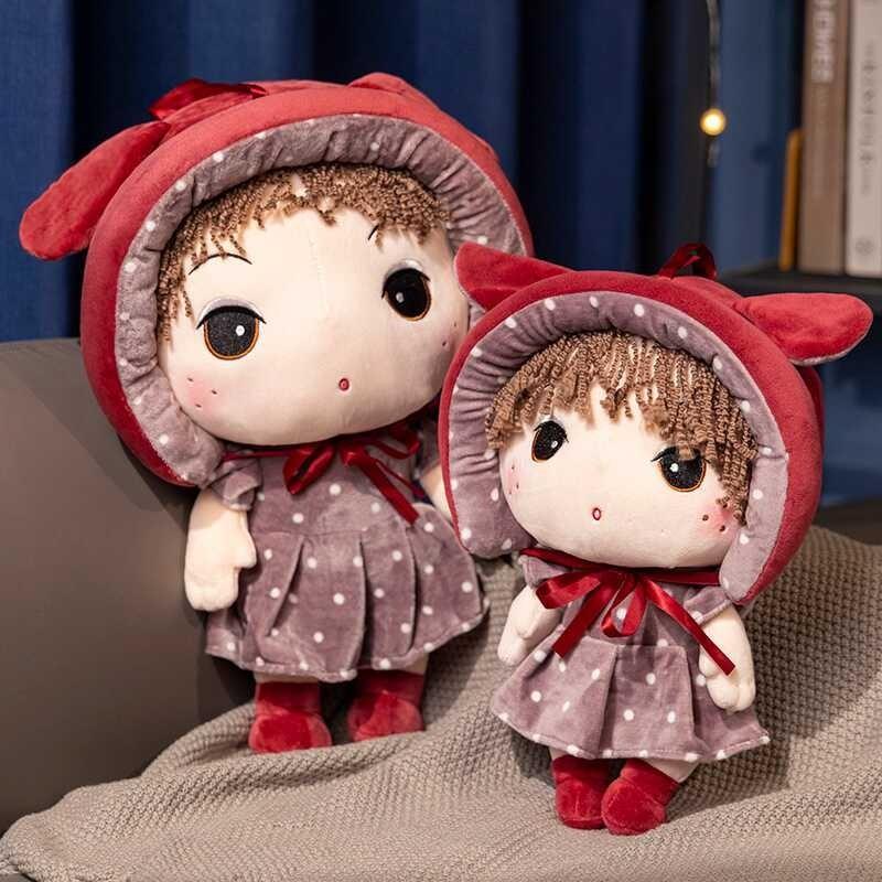 Plüschtier Prinzessin Puppe Weiches Kuschelkissen für Kinder und Kleinkinder Komfortgeschenk