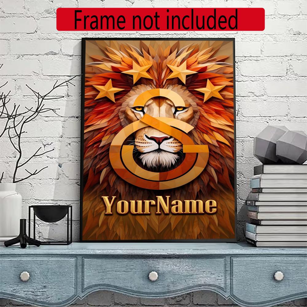 Galatasaray Customize Text Diamond Painting Round Diamond Mosaic Suitable For Beginners Diamond Painting Rhinestones Gift Frameless