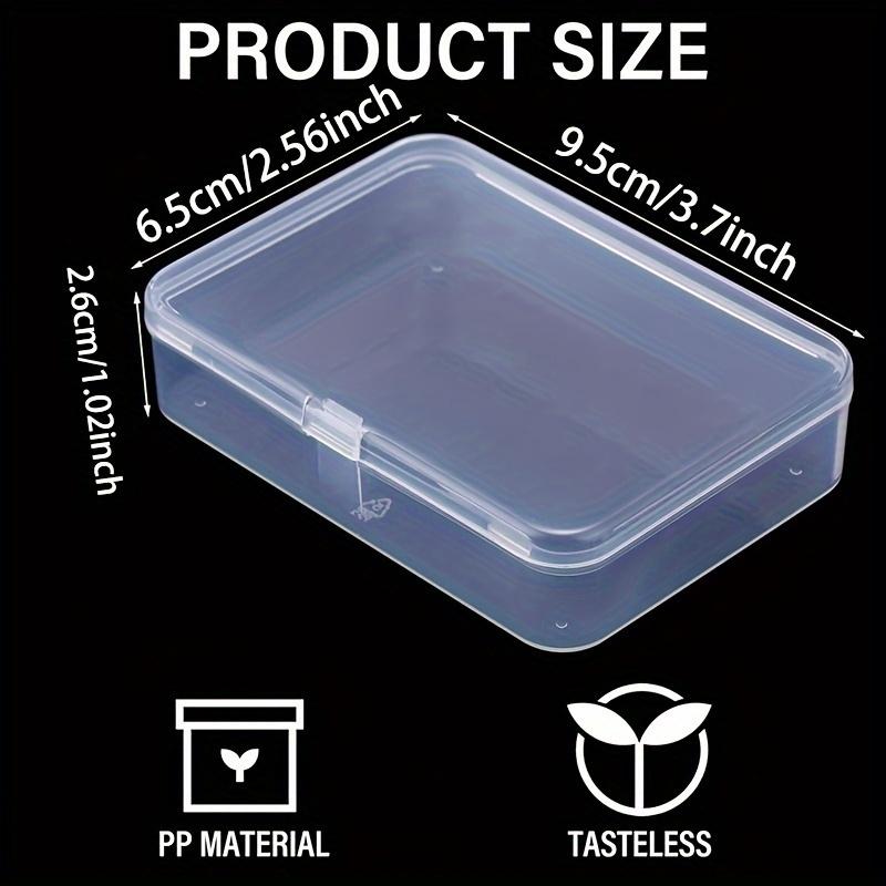 15pcs Clear Plastic Storage Containers with Lids Business Cards & Craft Supplies Bead Storage Containers Storage Containers for Crafts