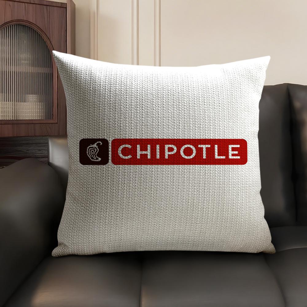 Food C-Chipotles Cushion Cover Summer Breathable Linen Organic Fabric Double-Sided Printing Sofa Pillow Case Home Decor