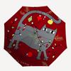 1pc Christmas Cat Helper Umbrella with Plastic Handle, Suitable for All Seasons Outdoor PT394