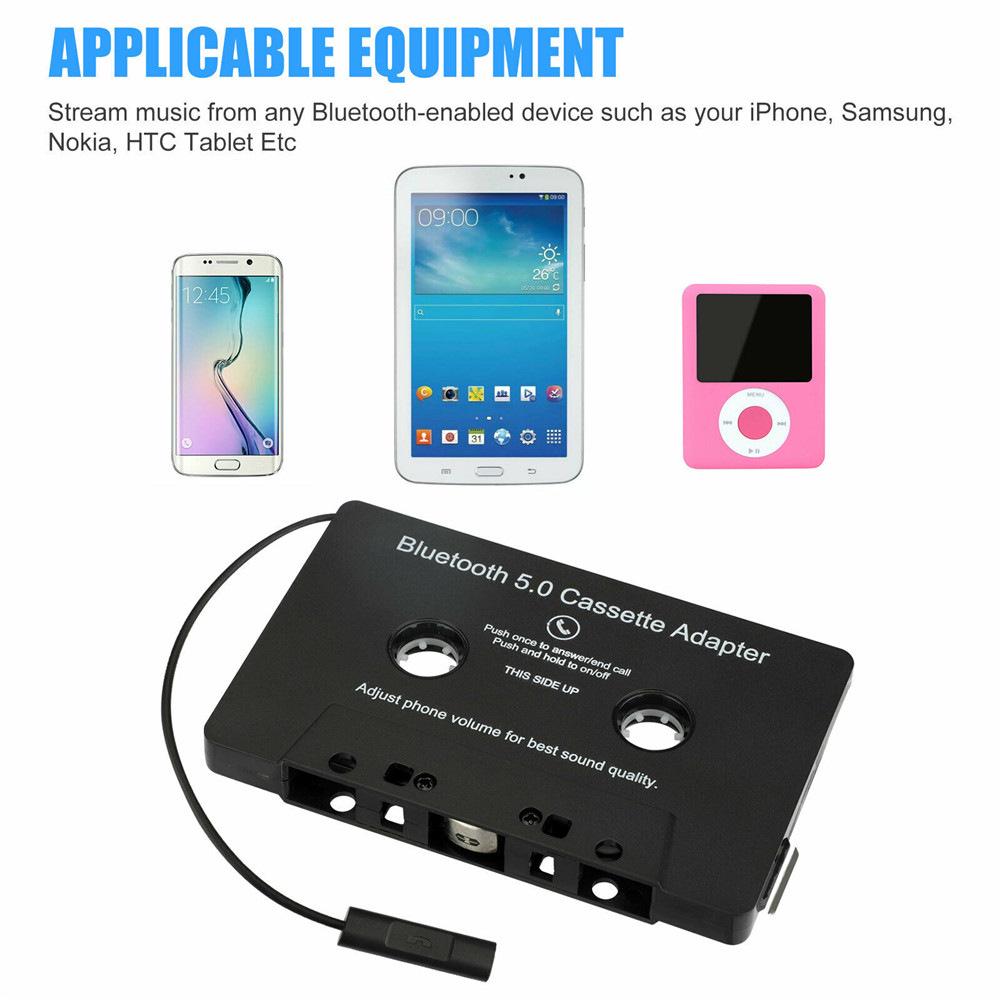 Bluetooth Cassette to MP3 Converter for Car with Four-Channel Support