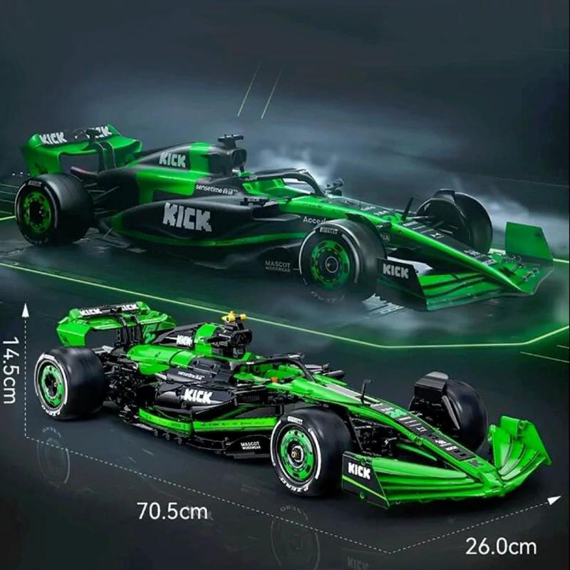 Technical KICK SAUBER F1 C44 Sports Model Car Set,1:8 Racing Car Kits Model 2553PCS Building Blocks Car Lovers Muscle Car Fans