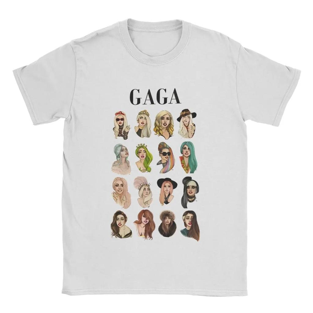 Mens Official Lady Born This Way T Shirt Singer Rock Gagas Cotton Merchandise Cool Short Sleeve Crew Neck Tees Adult TShirts