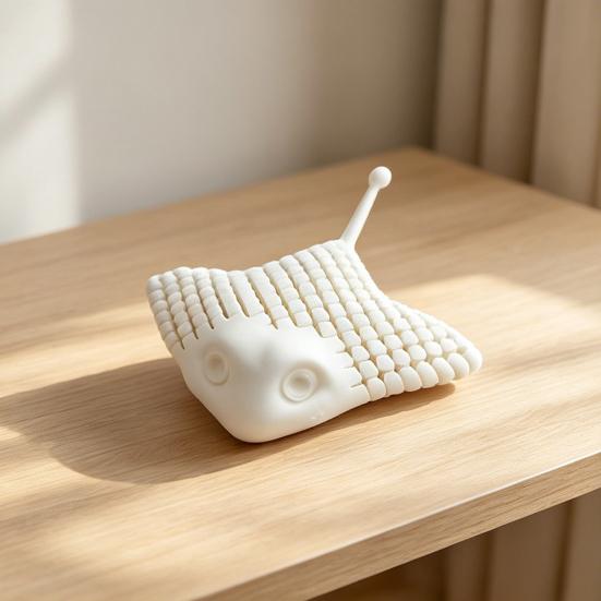 Manta Ray Giocattolo Fidget Stampato 3D, Manta Ray Articolato Giocattolo per Alleviare lo Stress, Statuetta Flessibile di Animale Marino Oceanico, Decorazione da Scrivania per Casa Ufficio