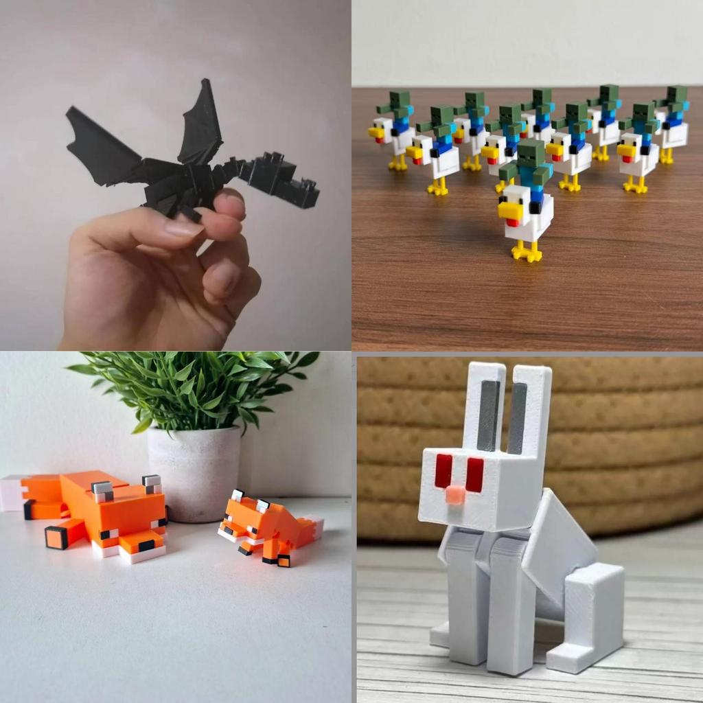 3d Printed Keychain With Movable Parts For Collectors