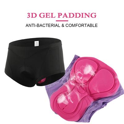 Lixada Damen Fahrrad-Unterwäsche, 3D-Gel-gepolsterte Fahrrad-Slips, MTB, Radfahren, Radfahren, Unterwäsche, Shorts