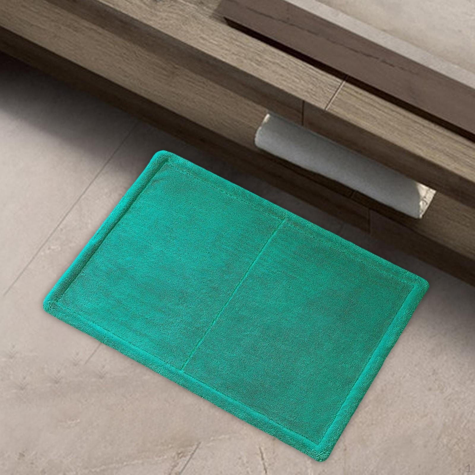 

Коврик для ванной комнаты, коврик для двери, мягкий 60x40 см, домашний декор, туалетный коврик для душа, ванной для Green and Grey