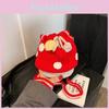 Pattern Delightful Mushroom Knitted Drawstring Bag For Children Unisex And Design Playful