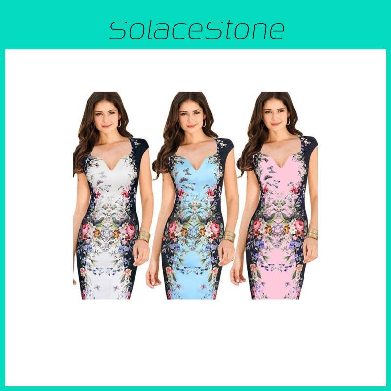 Women Elegant Career Bodycon Evening Party Wear Business Office Dress For All Occasions