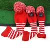 3pcs Protective Golf Club Headcover Soft Durability Universals Golf Club Cover for Drivers Soft Inner Lining