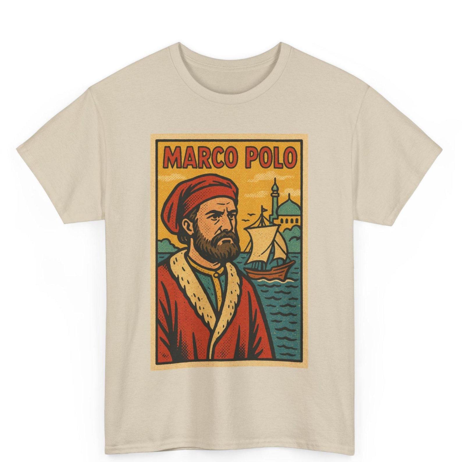 Marco Polo T-Shirt: Retro Comic Explorer Tee, History Buff Gift M