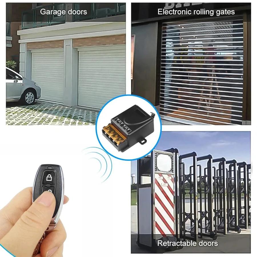 30A RF 433MHz Smart Switch with Wireless Remote Control Universal Asking Code Relay Module for Water Pump Motor Led Light Door