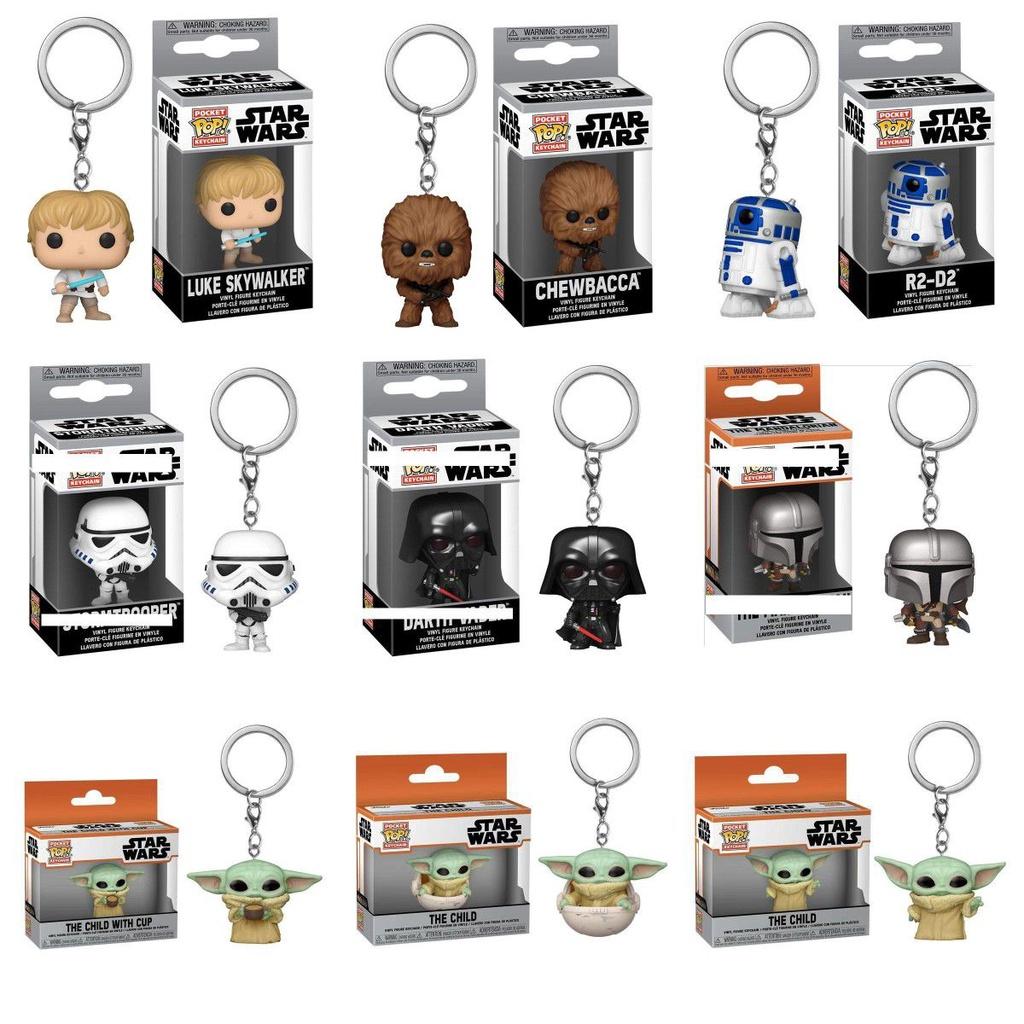 Enchanting Star Wars Keychain Funko Pop Featuring Darth Vader Yoda And R2-d2 Figures