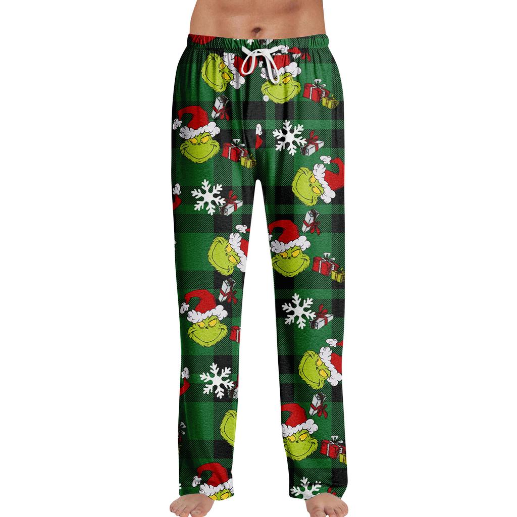 Пижамные брюки Домашняя одежда Повседневные Брюки на кулиске с эластичной талией Удобные Прямые Брюки для йоги Свободные