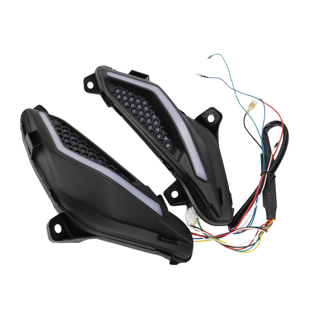 LED Turn Signal Side Lights for Honda RS150R V1 V2 V3 Featuring LED Core and Sturdy ABS Shell for Motorcycle Upgrade